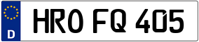 Trailer License Plate